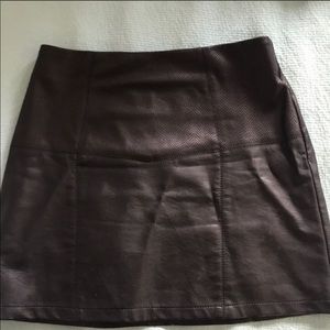 Vegan leather skirt